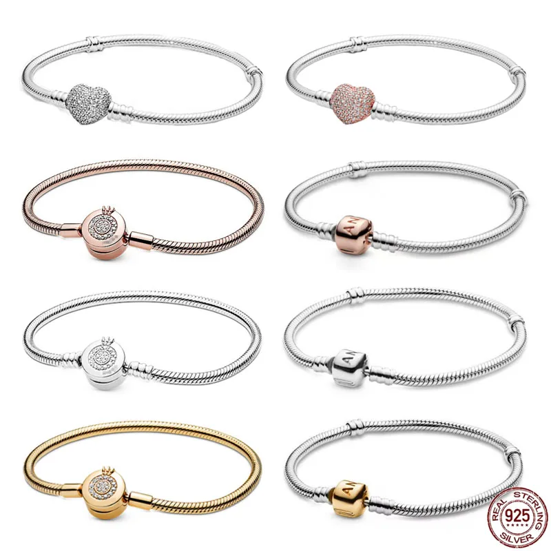 2022 Jewelry For Women Designer Fit Original DIY Gift Charm Beadeds Bangle Handmade Custom 925 Sterling Silver Bracelets
2022 Jewelry For Women Designer Fit Original DIY Gift Charm Beadeds Bangle Handmade Custom 925 Sterling Silver Bracelets