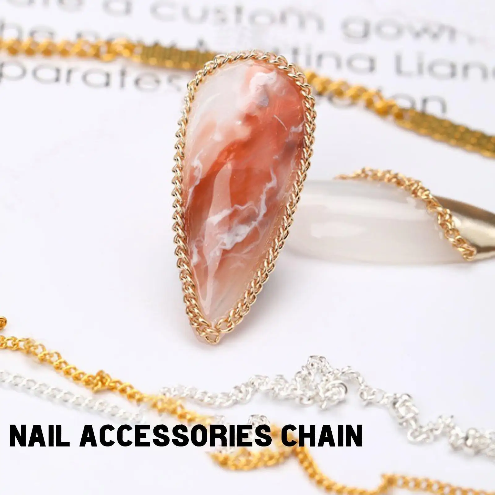 Stylish Nial Side Decor Popular Manicure Steel Beads Metal Flat Chain Ultra-Fine All-Match Hot Selling 1 M Boxed Nail Decoration
Stylish Nial Side Decor Popular Manicure Steel Beads Metal Flat Chain Ultra-Fine All-Match Hot Selling 1 M Boxed Nail Decoration