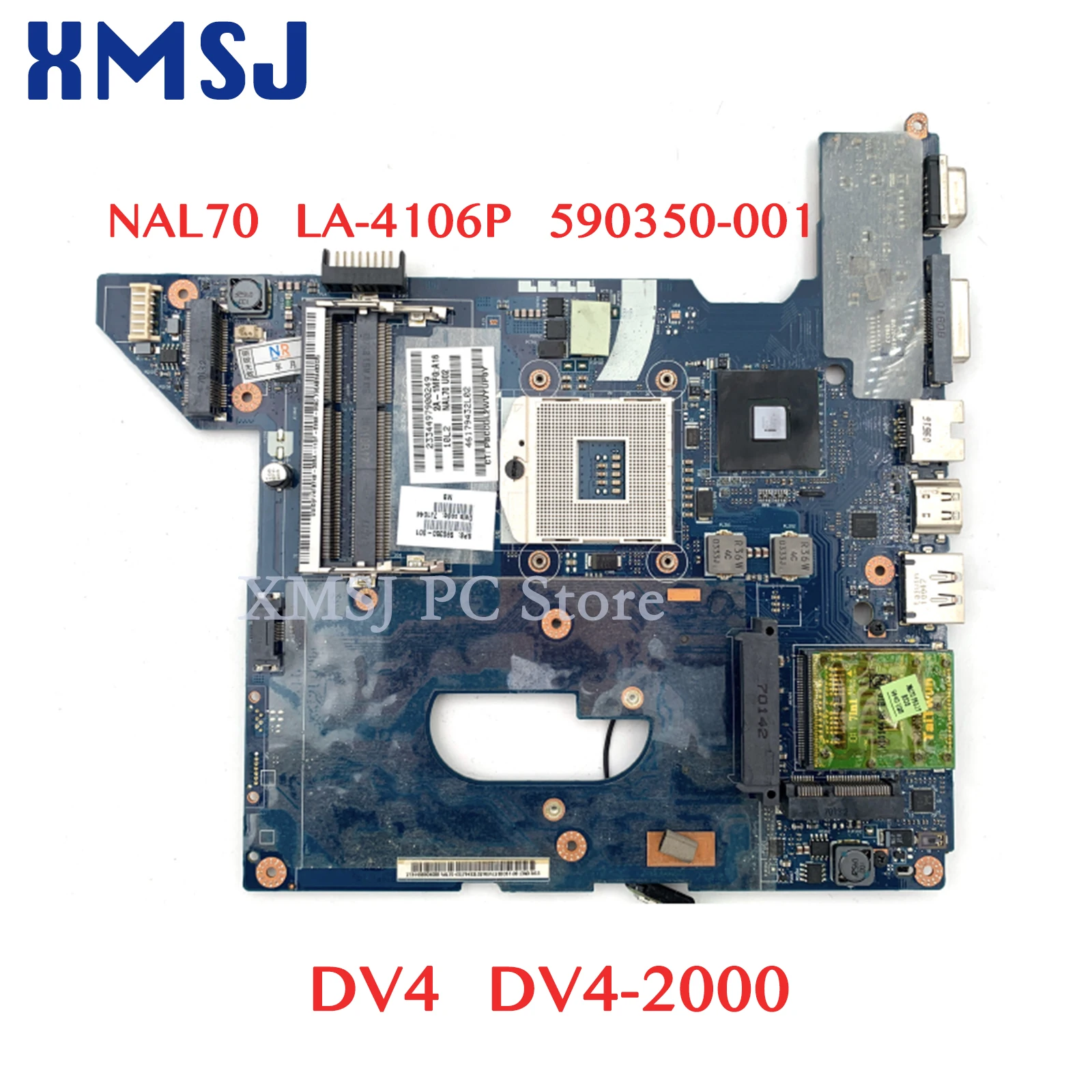 XMSJ For HP Pavilion DV4 DV4-2000 NAL70 LA-4106P 590350-001 Laptop Motherboard HM55 UMA HD DDR3 Free CPU Fully Tested
XMSJ For HP Pavilion DV4 DV4-2000 NAL70 LA-4106P 590350-001 Laptop Motherboard HM55 UMA HD DDR3 Free CPU Fully Tested