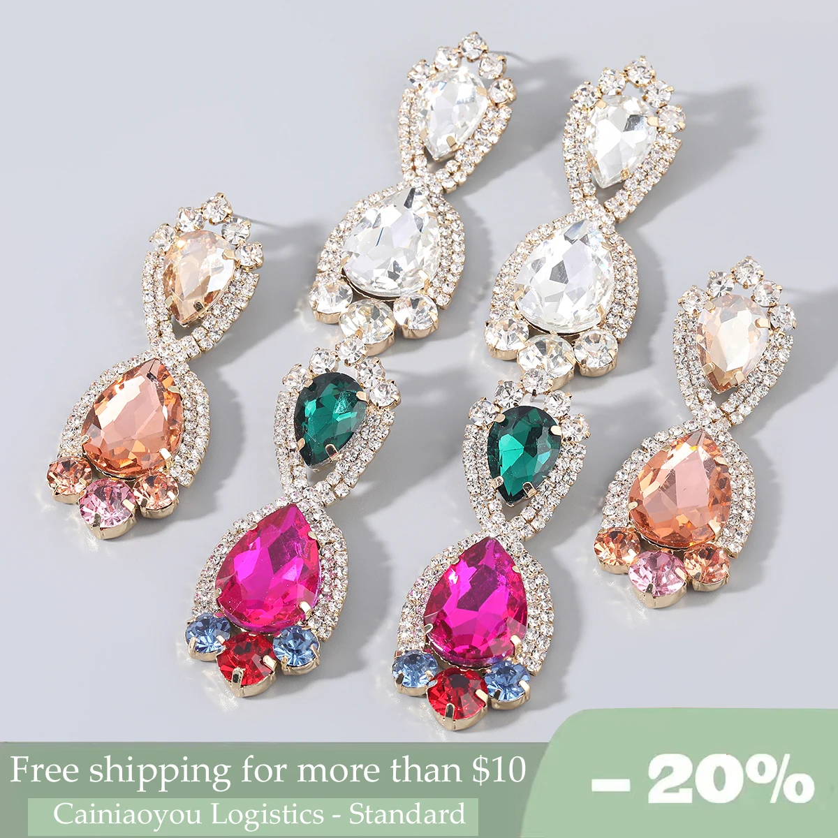 Women Earrings, Colorful Rhinestone Pendant, Luxurious, Dinner, Party, Wedding, Jewelry Accessories
Women Earrings, Colorful Rhinestone Pendant, Luxurious, Dinner, Party, Wedding, Jewelry Accessories