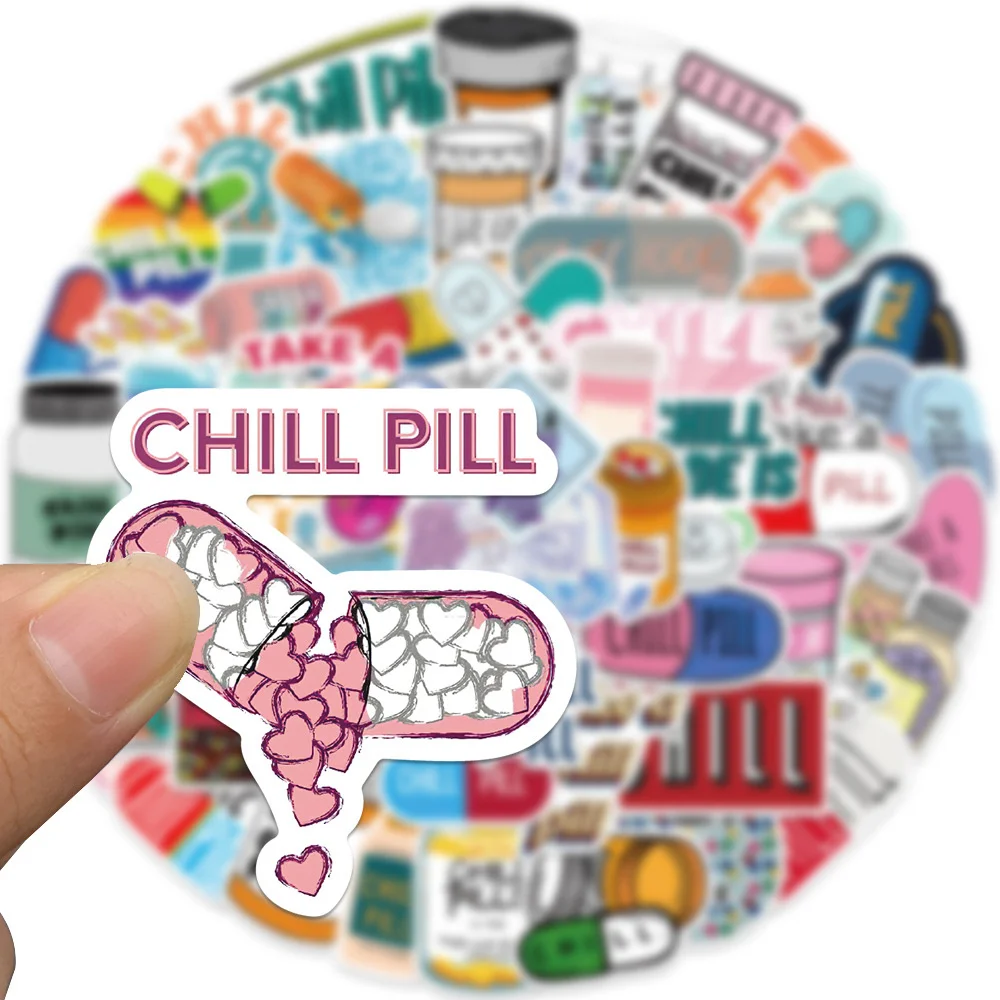 52pcs Chill Pill Stickers For Laptop Stationery Scrapbook Kscraft Ipad Craft Supplies DIY Sticker Pack Scrapbooking Material
52pcs Chill Pill Stickers For Laptop Stationery Scrapbook Kscraft Ipad Craft Supplies DIY Sticker Pack Scrapbooking Material