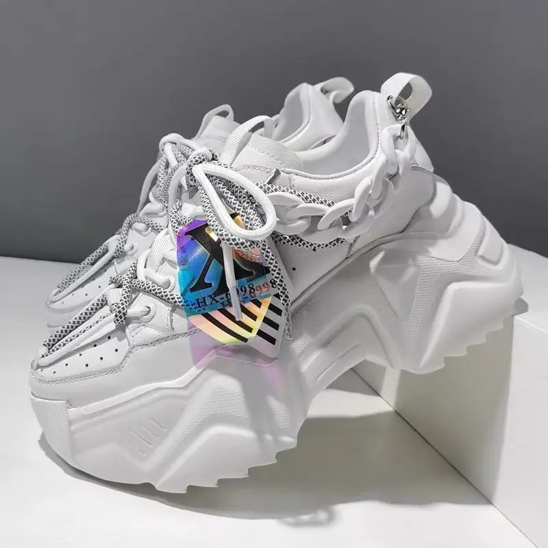 Ladies New Soft Leather Chain Platform Height Increasing Casual White Shoes Dad Pumps Ins Fashion.women sneakers shoes
Ladies New Soft Leather Chain Platform Height Increasing Casual White Shoes Dad Pumps Ins Fashion.women sneakers shoes