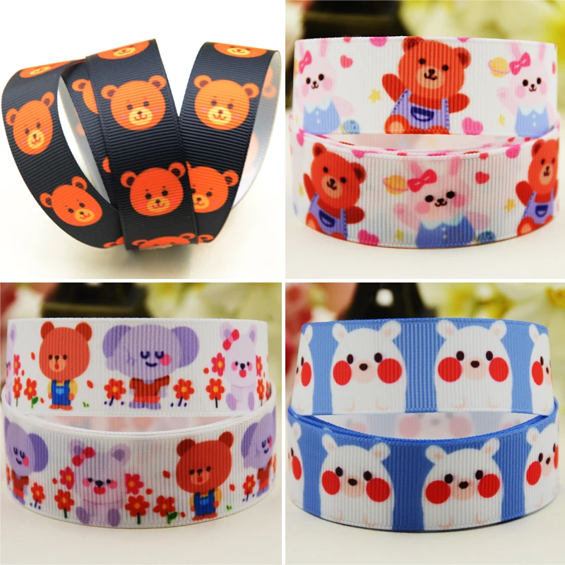 22mm 25mm 38mm 75mm bear cartoon printed Grosgrain Ribbon party decoration 10 Yards satin ribbons
22mm 25mm 38mm 75mm bear cartoon printed Grosgrain Ribbon party decoration 10 Yards satin ribbons