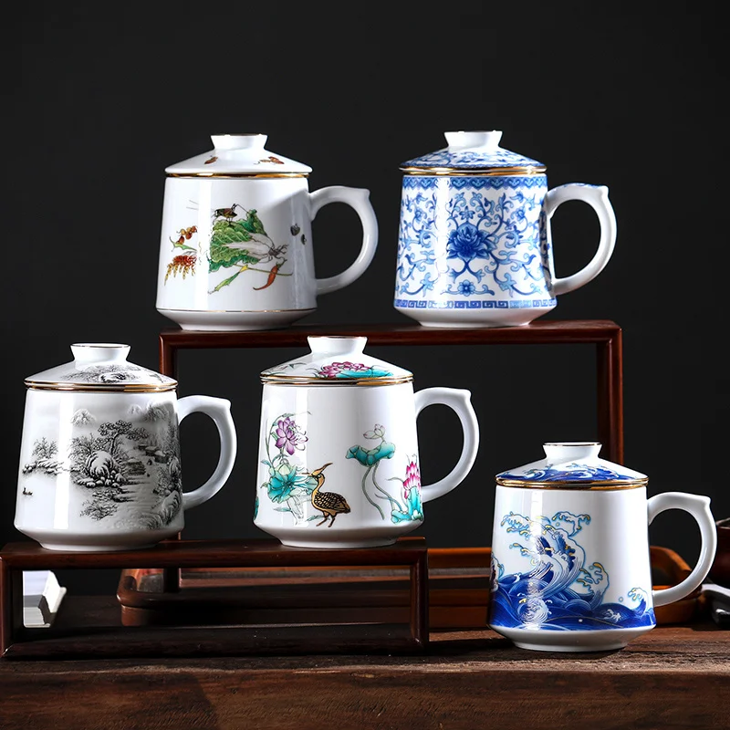 Brewing Separation Business Office Household Ceramic Water Lid With Tea Strainer Cup
Brewing Separation Business Office Household Ceramic Water Lid With Tea Strainer Cup