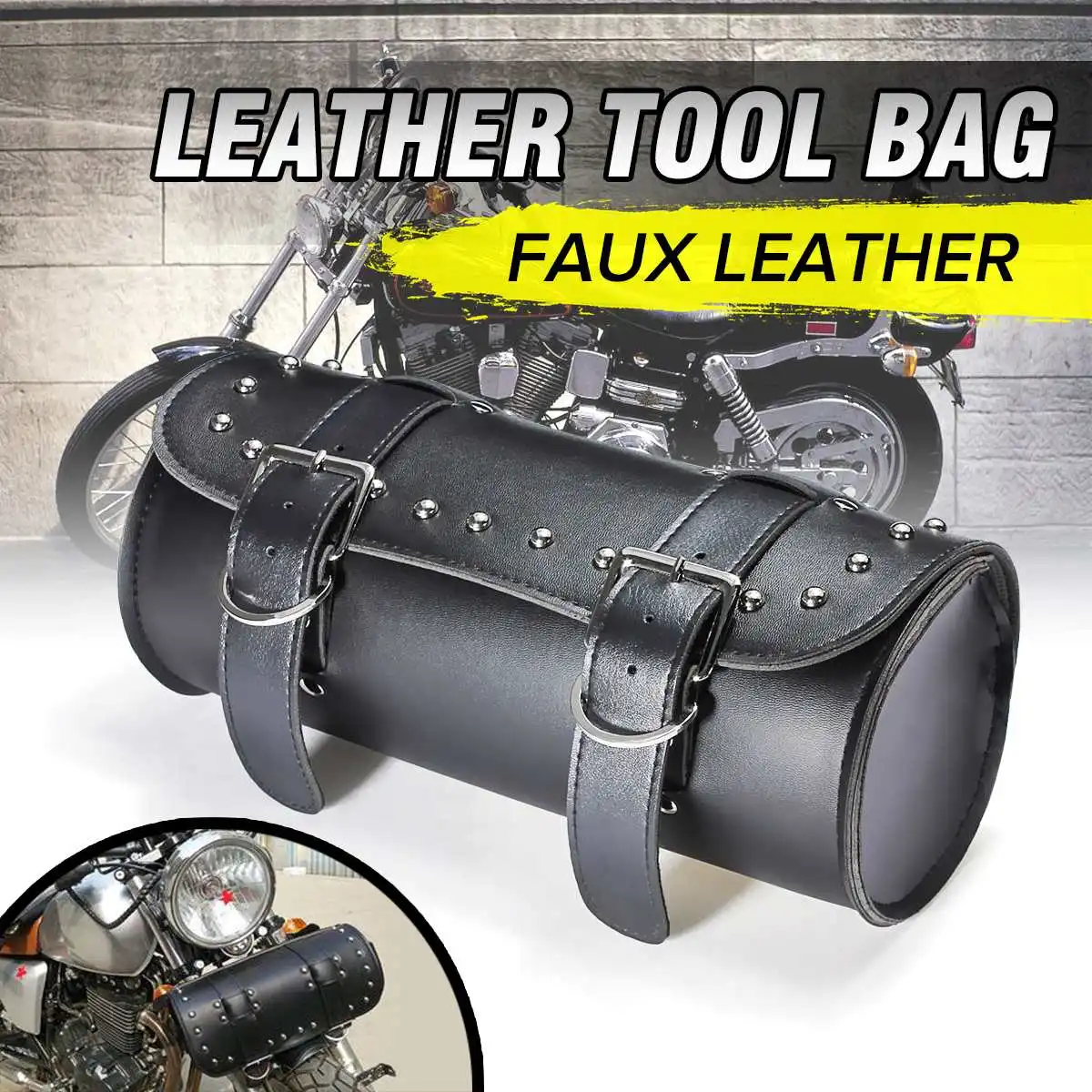 Motorcycle Fork Tool Bags Storage Leather Pouch Cafe Racer Front Luggage Bag PU Leather Universal For Chopper Bobber Custom
Motorcycle Fork Tool Bags Storage Leather Pouch Cafe Racer Front Luggage Bag PU Leather Universal For Chopper Bobber Custom