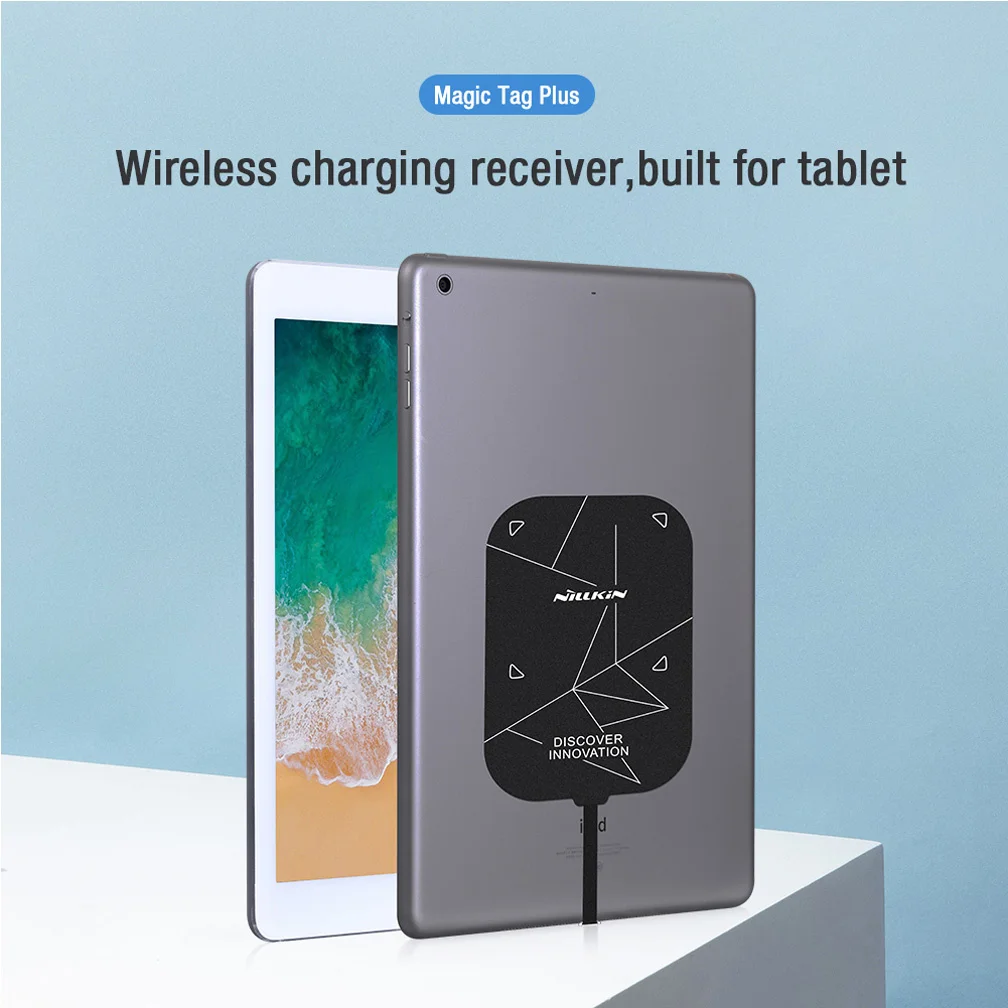 Универсальное беспроводное зарядное устройство Qi, приемник, зарядка Nillkin Magic Tag Lightning / Type C адаптер для iPad
Универсальное беспроводное зарядное устройство Qi, приемник, зарядка Nillkin Magic Tag Lightning / Type C адаптер для iPad