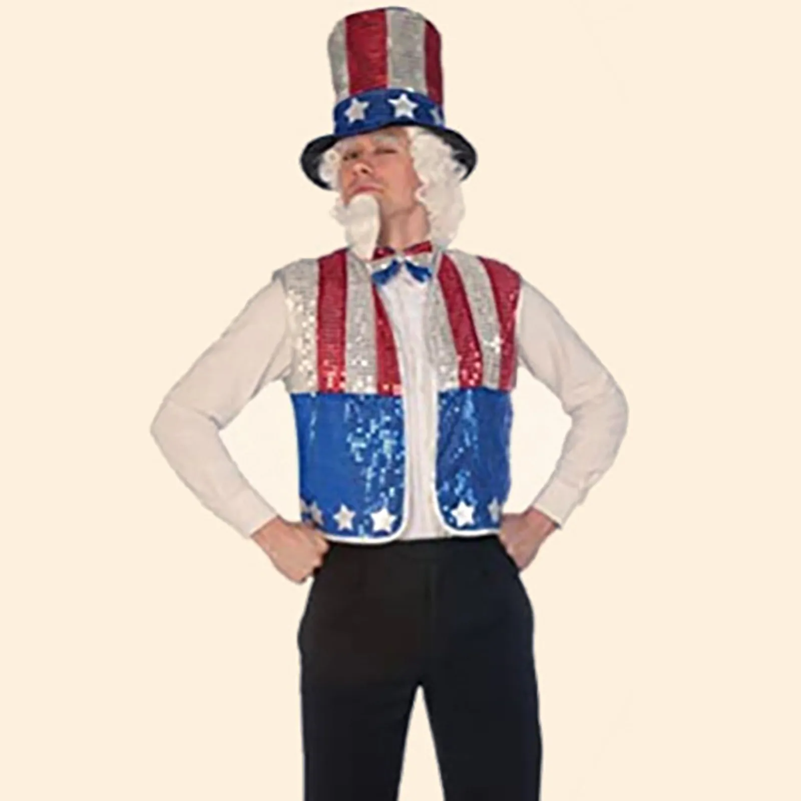 Sequin Costume Fourth Of July Patriotic Fancy Dress Vest Set American Coat Dress Set Suits Jacket for Men Men Prom Suits
Sequin Costume Fourth Of July Patriotic Fancy Dress Vest Set American Coat Dress Set Suits Jacket for Men Men Prom Suits