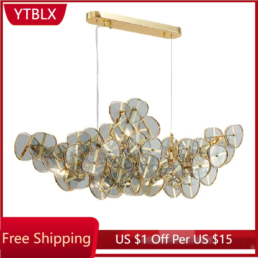 Rectangular crystal chandelier restaurant island decorative lights American creative window lights
Rectangular crystal chandelier restaurant island decorative lights American creative window lights