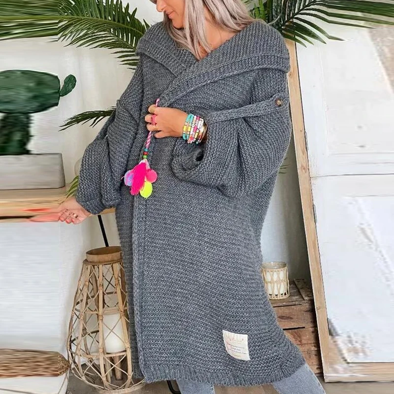 Autumn Winter Fashin Warm Long Knitted Women Elegant Lazy Thicken Loose Sweater Jackets Casual Adjustable Long Sleeve Y2K Tops
Autumn Winter Fashin Warm Long Knitted Women Elegant Lazy Thicken Loose Sweater Jackets Casual Adjustable Long Sleeve Y2K Tops