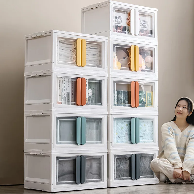 Double-Door Storage Cabinet Foldable Storage Box Plastic Toy Large Wardrobe with Lid Storage
Double-Door Storage Cabinet Foldable Storage Box Plastic Toy Large Wardrobe with Lid Storage