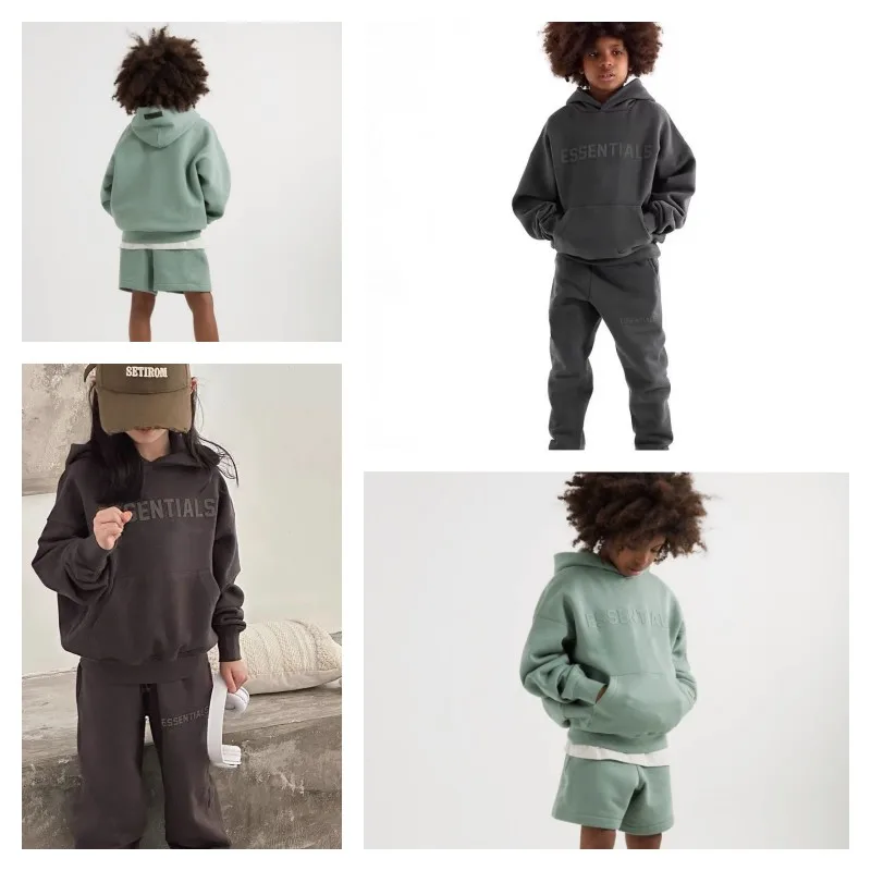 ESSENTIALS Trendy Brand Parent-child Clothing High Street Loose Plush Children's Hoodie 3D Letter Label Fashion Kids Pants
ESSENTIALS Trendy Brand Parent-child Clothing High Street Loose Plush Children's Hoodie 3D Letter Label Fashion Kids Pants