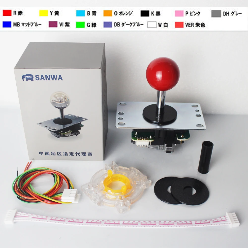 Оригинальный японский джойстик Sanwa JLF TP 8YT файтинг качалка с Topball 5pin провод Jamma