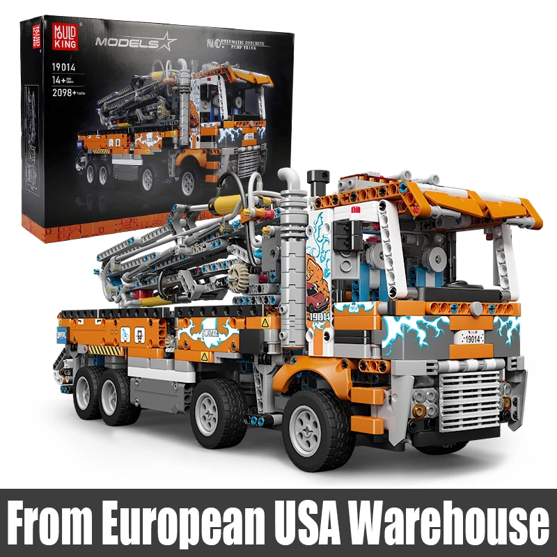 MOULD KING 19014 Technicial Heavy-Duty Tow Truck Building Kits Pneumatic Concrete Pump Bricks Engineering Toy Christmas Gift
MOULD KING 19014 Technicial Heavy-Duty Tow Truck Building Kits Pneumatic Concrete Pump Bricks Engineering Toy Christmas Gift