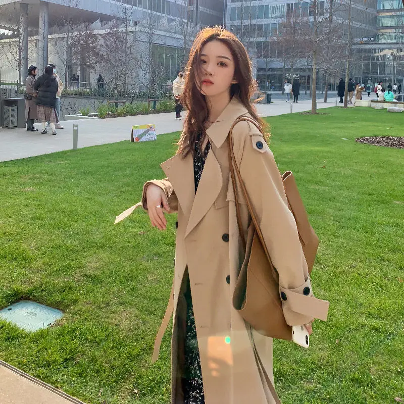 Windbreaker Coat Women Spring and Autumn 2023 Korean Version Suit Collar Mid length Jacket Loose Temperament Solid Female Coat
Windbreaker Coat Women Spring and Autumn 2023 Korean Version Suit Collar Mid length Jacket Loose Temperament Solid Female Coat