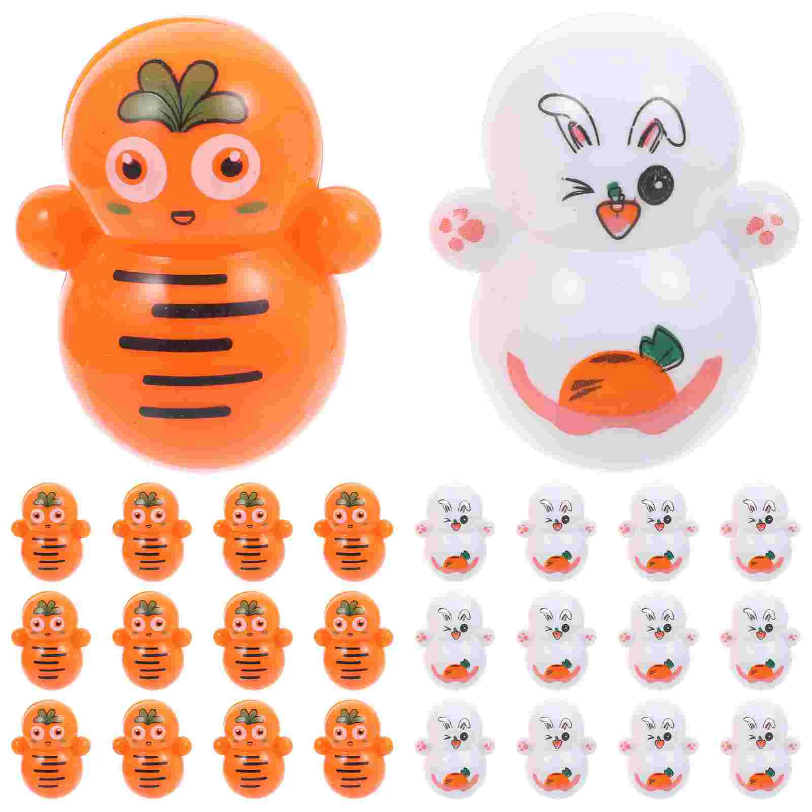 48pcs Easter Bunny Carrot Tumbler Toys Desktop Small Bunny Toys Carrot Wobble Rabbit Toys
48pcs Easter Bunny Carrot Tumbler Toys Desktop Small Bunny Toys Carrot Wobble Rabbit Toys