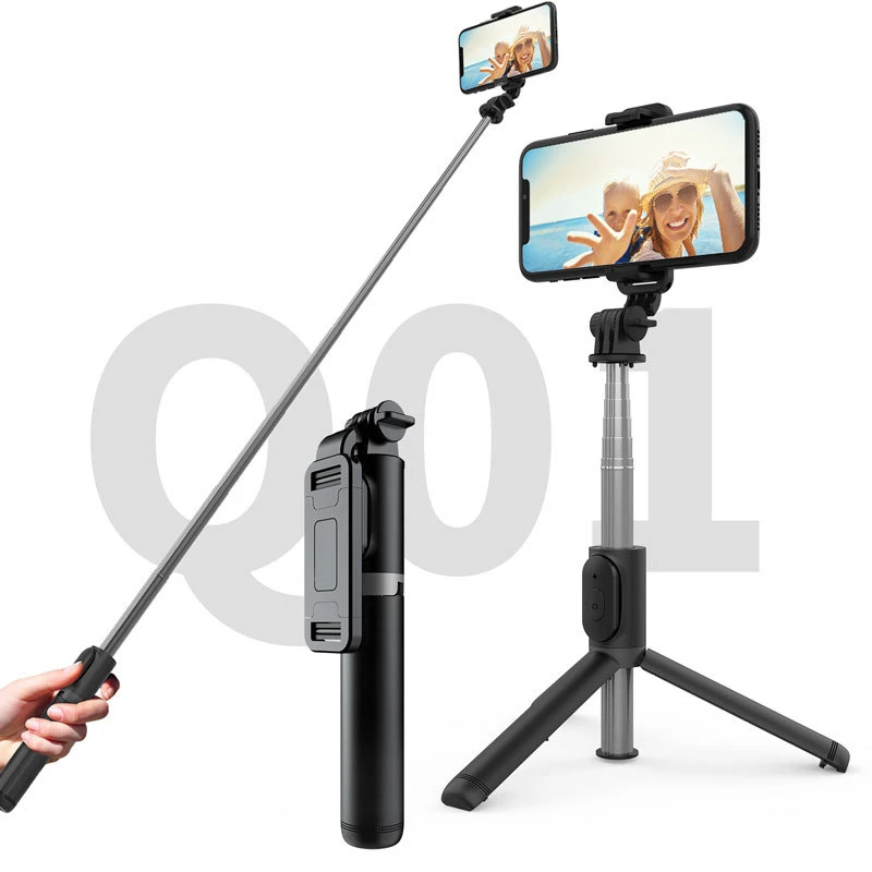 Q01 Wireless Bluetooth Selfie Stick Foldable Mini Tripod Selfie Stick With Tripod Foldable Monopods For Smartphone
Q01 Wireless Bluetooth Selfie Stick Foldable Mini Tripod Selfie Stick With Tripod Foldable Monopods For Smartphone