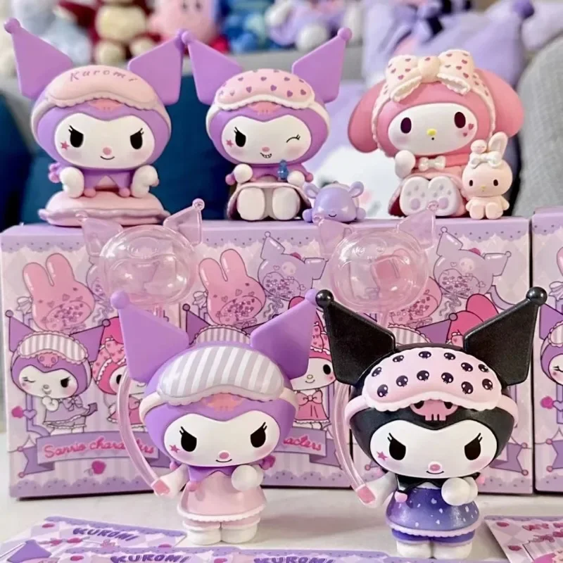 Оригинальная Милая Фантастическая коробка экшн-фигурка Kawaii Kuromi Cinnamoroll пижама