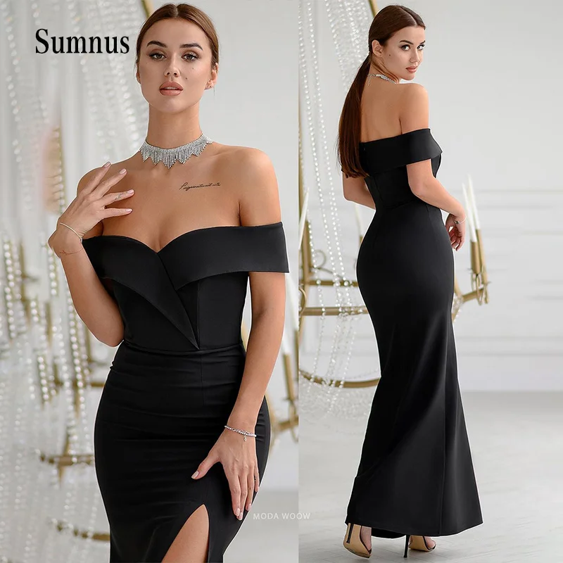 Black Sexy Mermaid Wedding Dress Hem Slit Strapeless Off the Shoulder Back Zipper Bride Gown Women Prom Party Vestidos de Novia
Black Sexy Mermaid Wedding Dress Hem Slit Strapeless Off the Shoulder Back Zipper Bride Gown Women Prom Party Vestidos de Novia