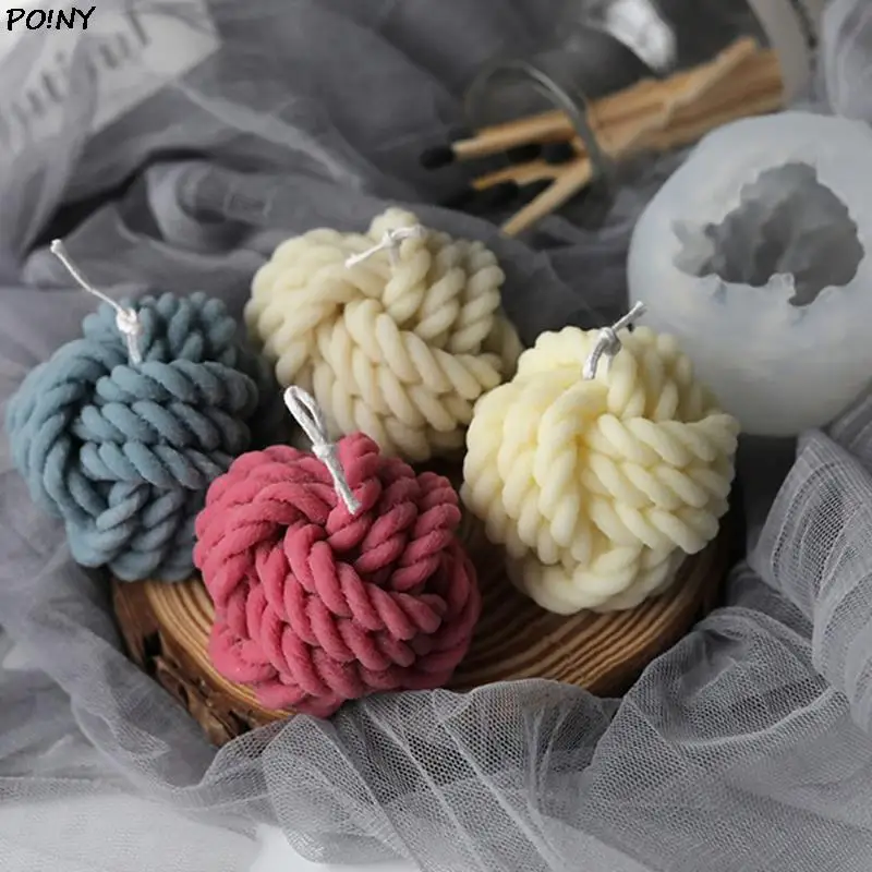 Knitting Wool Silicone Candle Mold DIY Gypsum Plaster Ball Soap Silicon Moulds
Knitting Wool Silicone Candle Mold DIY Gypsum Plaster Ball Soap Silicon Moulds
