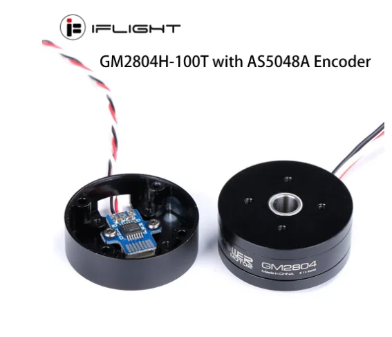 

IFlight iPower GM2804H-100T GM2804 Brushless Gimbal Motor with AS5048A Encoder/Aluminum Case for camera stabilizing systems