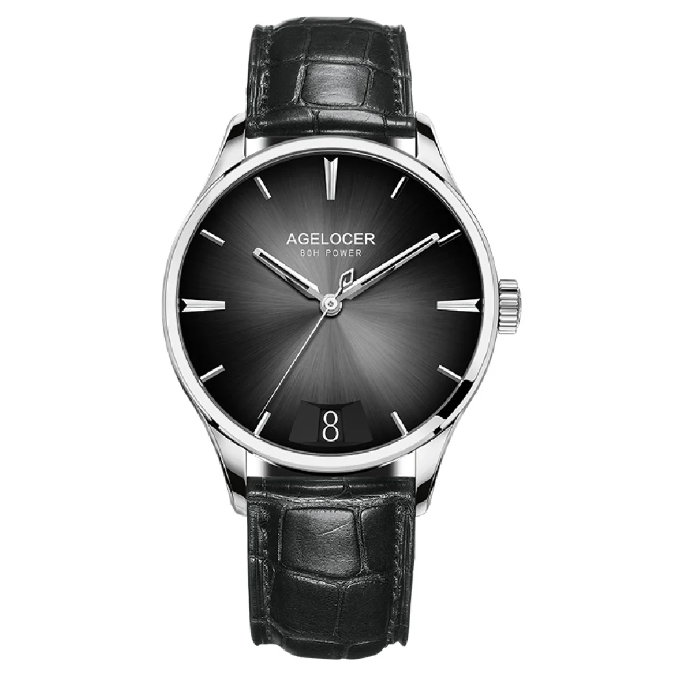 AGELOCER Brand Men Automatic Watch Business Black Mechanical Watches Leather Power Reserve 80H Date Sapphire Wrist Watch For Men
AGELOCER Brand Men Automatic Watch Business Black Mechanical Watches Leather Power Reserve 80H Date Sapphire Wrist Watch For Men
