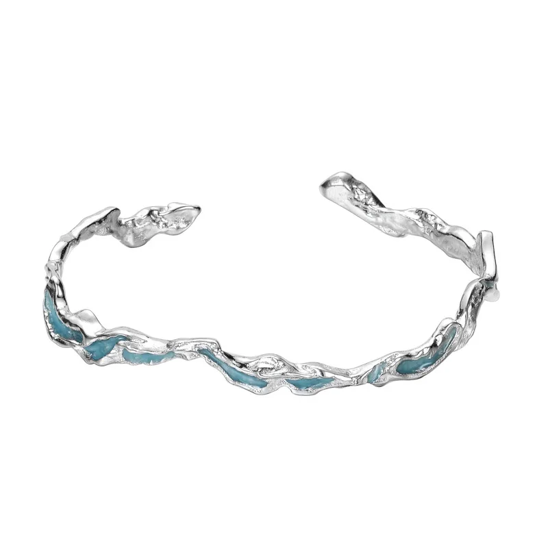 Real S925 sterling silver bracelet. Mint blue bracelet Ice Lake series drop glue hand jewelry female
Real S925 sterling silver bracelet. Mint blue bracelet Ice Lake series drop glue hand jewelry female