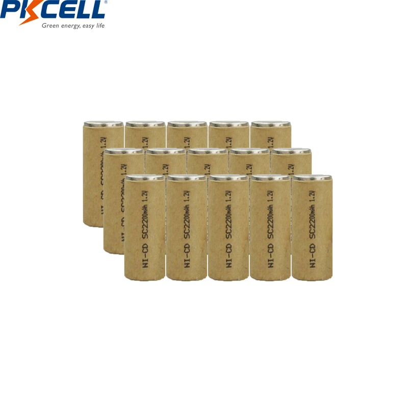 

Аккумуляторная батарея SC 1,2 в, перезаряжаемая никель-кадмиевая батарея 2200 мАч для электроинструментов, аккумуляторная батарея PKCELL по самой ...