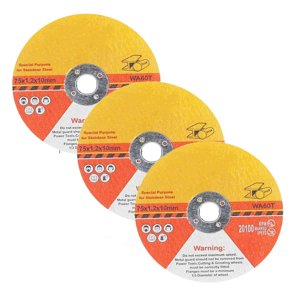 Grinder Tool Cutting Discs For Angle Grinder Grinding Wheel Saw Blade Wear-resistant 3pcs 75mm Cutting Disc Durable
Grinder Tool Cutting Discs For Angle Grinder Grinding Wheel Saw Blade Wear-resistant 3pcs 75mm Cutting Disc Durable
