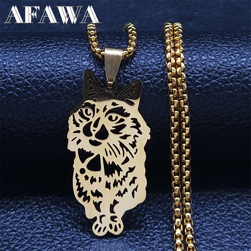 Animal Cat Pendant Necklace Stainless Steel Gold Color Kitty Chain Necklaces Pet Lover Gift Jewelry gargantilla mujer NXS01
Animal Cat Pendant Necklace Stainless Steel Gold Color Kitty Chain Necklaces Pet Lover Gift Jewelry gargantilla mujer NXS01