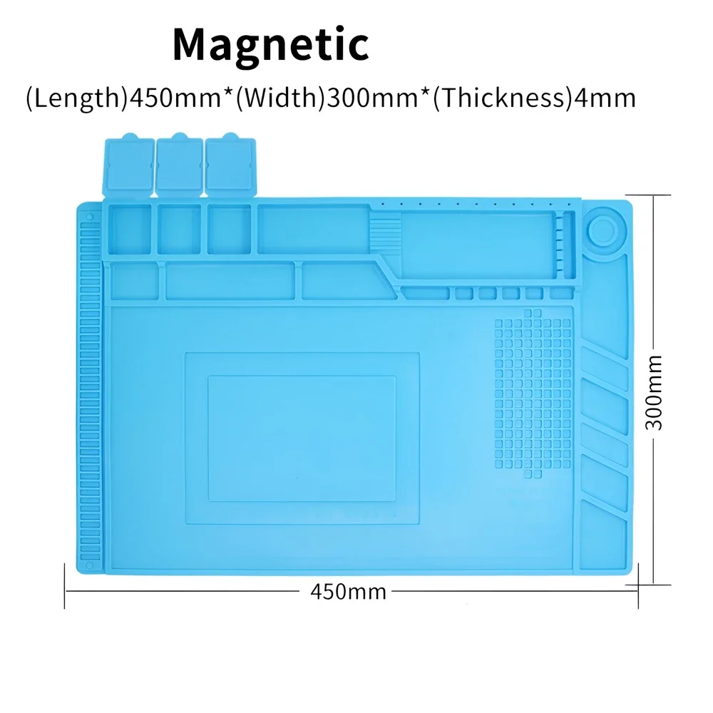 Силиконовый Коврик Для Паяльной Станции, Термостойкий, 932 ° Антистатический Магнитный Коврик Для Ремонта Электроники
Силиконовый Коврик Для Паяльной Станции, Термостойкий, 932 ° Антистатический Магнитный Коврик Для Ремонта Электроники