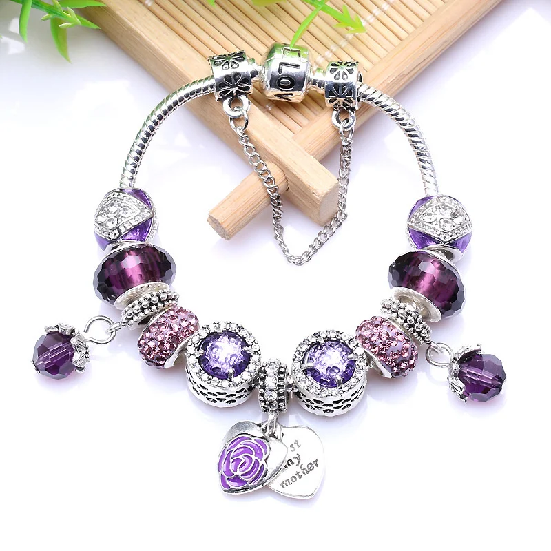 Love Mother's Day Gift Charms Bead Cute Good Luck Bracelet Style Jade Handmade Jewelry Bangle Bracelets For Women Accessoires
Love Mother's Day Gift Charms Bead Cute Good Luck Bracelet Style Jade Handmade Jewelry Bangle Bracelets For Women Accessoires