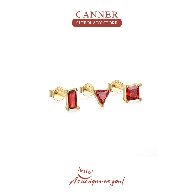 CANNER 3 Pcs Stud Earrings Set 925 Sterling Silver Zircon Crystal Minimalist Dazzling Fashion Exquisite Earrings For Women
CANNER 3 Pcs Stud Earrings Set 925 Sterling Silver Zircon Crystal Minimalist Dazzling Fashion Exquisite Earrings For Women