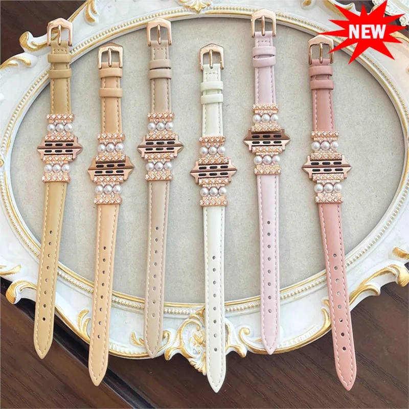 Slim Leather Strap For Apple Watch Ultra band 49mm 38-42-40mm 44mm Diamond Women Luxury iWatch Series 8 7 6 5 4 3 SE 45mm 41mm
Slim Leather Strap For Apple Watch Ultra band 49mm 38-42-40mm 44mm Diamond Women Luxury iWatch Series 8 7 6 5 4 3 SE 45mm 41mm