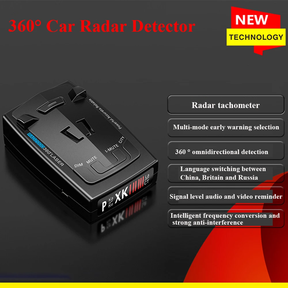 New RAD2000 Car Radar Detector Car Mobile Speed Radar 12V English Russian Laser Rador Detection Speed Alarm
New RAD2000 Car Radar Detector Car Mobile Speed Radar 12V English Russian Laser Rador Detection Speed Alarm
