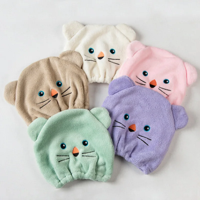 Quickly Dry Hair Wrapped Towels Cute Cartoon Dry Hair Hat Bath Hats 1Pcs Portable Shower Cap Bath Accessories
Quickly Dry Hair Wrapped Towels Cute Cartoon Dry Hair Hat Bath Hats 1Pcs Portable Shower Cap Bath Accessories