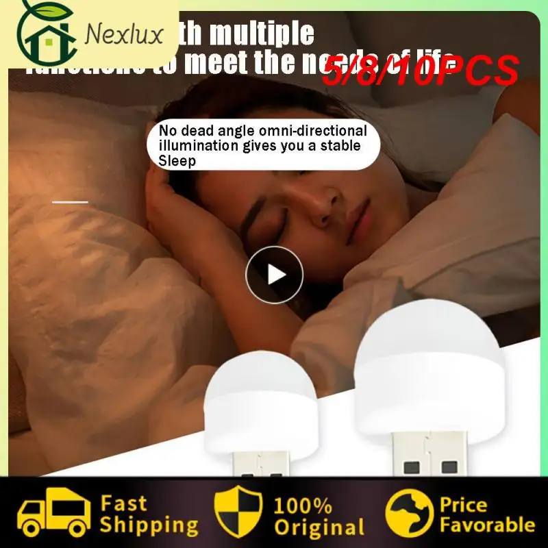 5/8/10PCS USB Plug Lamp Computer Mobile Power Charging USB Small Round Light LED Eye Protection Reading Light Night Lights 
5/8/10PCS USB Plug Lamp Computer Mobile Power Charging USB Small Round Light LED Eye Protection Reading Light Night Lights