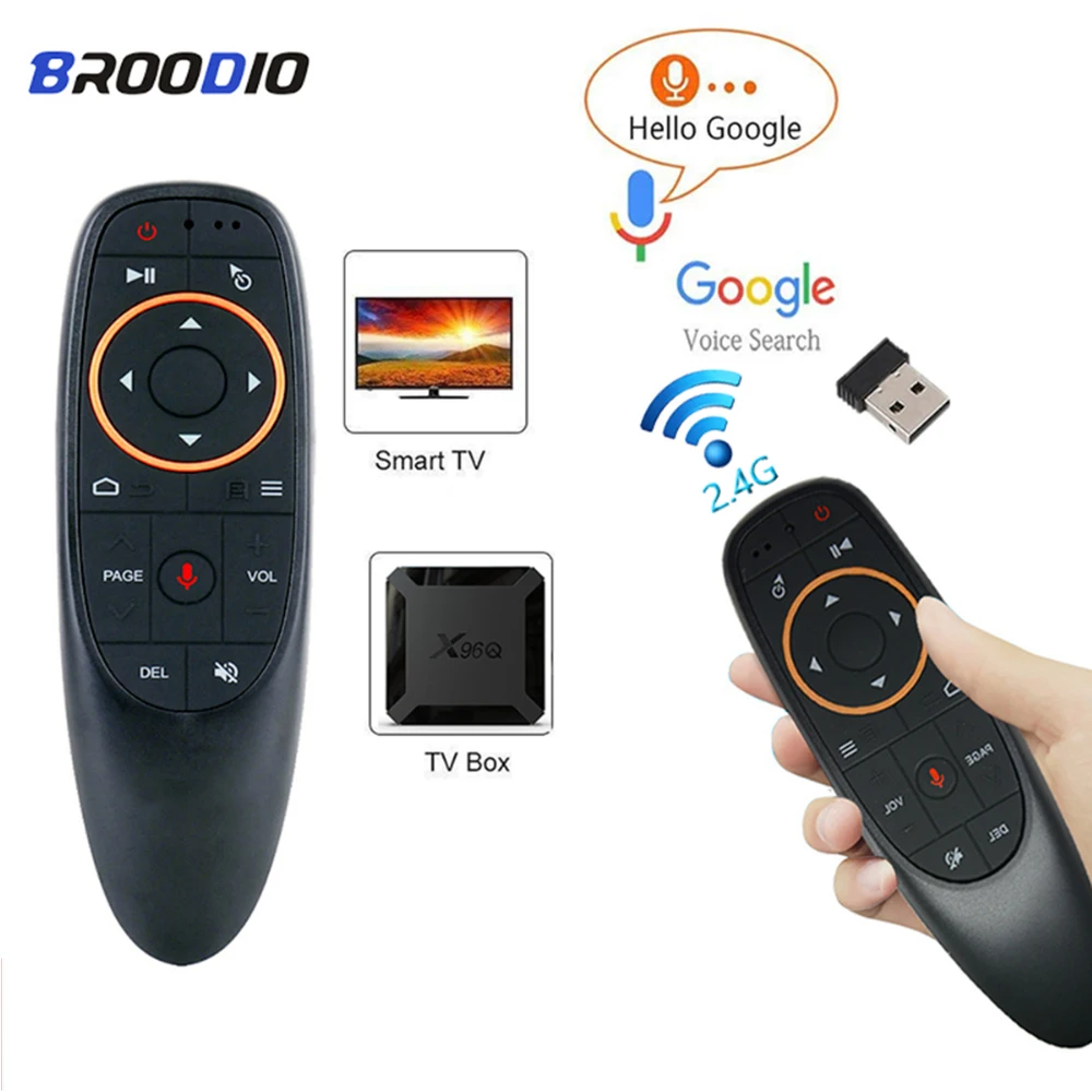 Пульт дистанционного управления G10S Pro Air Mouse с гироскопом и подсветкой, 2,4 ГГц
Пульт дистанционного управления G10S Pro Air Mouse с гироскопом и подсветкой, 2,4 ГГц