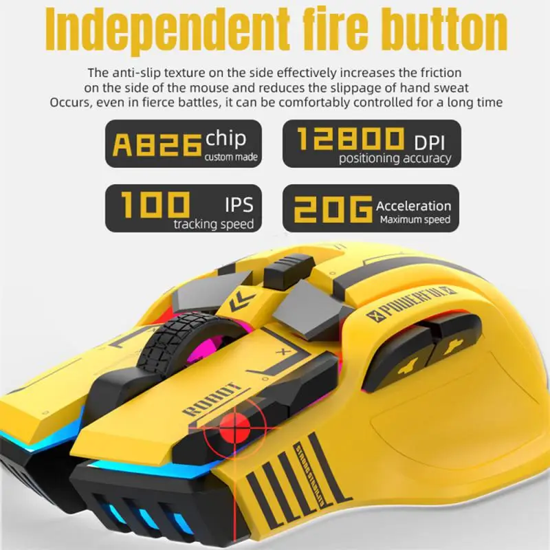 RYRA G6 3 Modes Mechanical Mouse Programming RGB Dazzle Luminescent Desktop Computer Notebook Video Game Mouse
RYRA G6 3 Modes Mechanical Mouse Programming RGB Dazzle Luminescent Desktop Computer Notebook Video Game Mouse