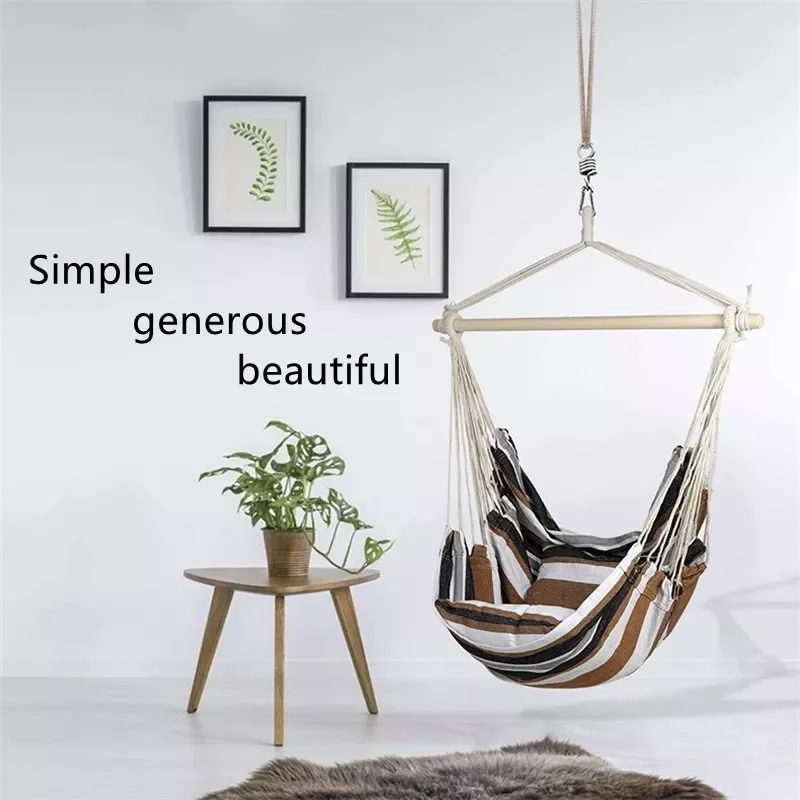Hammock Portable Garden Hammock Sports Home Travel Camping Swing Canvas Indoor Hanging Bed Chair for Adult Children
Hammock Portable Garden Hammock Sports Home Travel Camping Swing Canvas Indoor Hanging Bed Chair for Adult Children