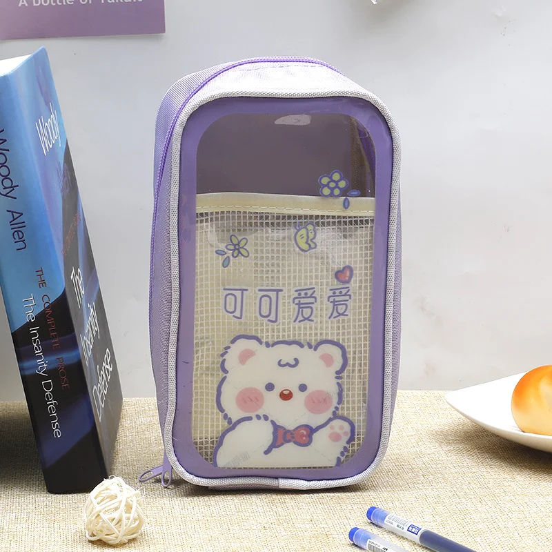Cute Rabbit Pen Case Large Capacity Pencil Bag Student PVC Stationery Holder Pencil Eraser Tape Storage Case School Supplies
Cute Rabbit Pen Case Large Capacity Pencil Bag Student PVC Stationery Holder Pencil Eraser Tape Storage Case School Supplies