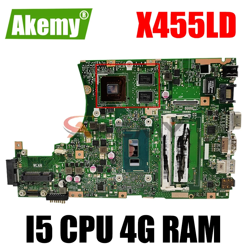 Материнская плата Akemy X455LD X455LJ для ноутбука ASUS X455LD/J X455L X455 Y483L W419L W409L F455, протестированная оригинальная материнская плата 4G RAM I5 CPU
Материнская плата Akemy X455LD X455LJ для ноутбука ASUS X455LD/J X455L X455 Y483L W419L W409L F455, протестированная оригинальная материнская плата 4G RAM I5 CPU