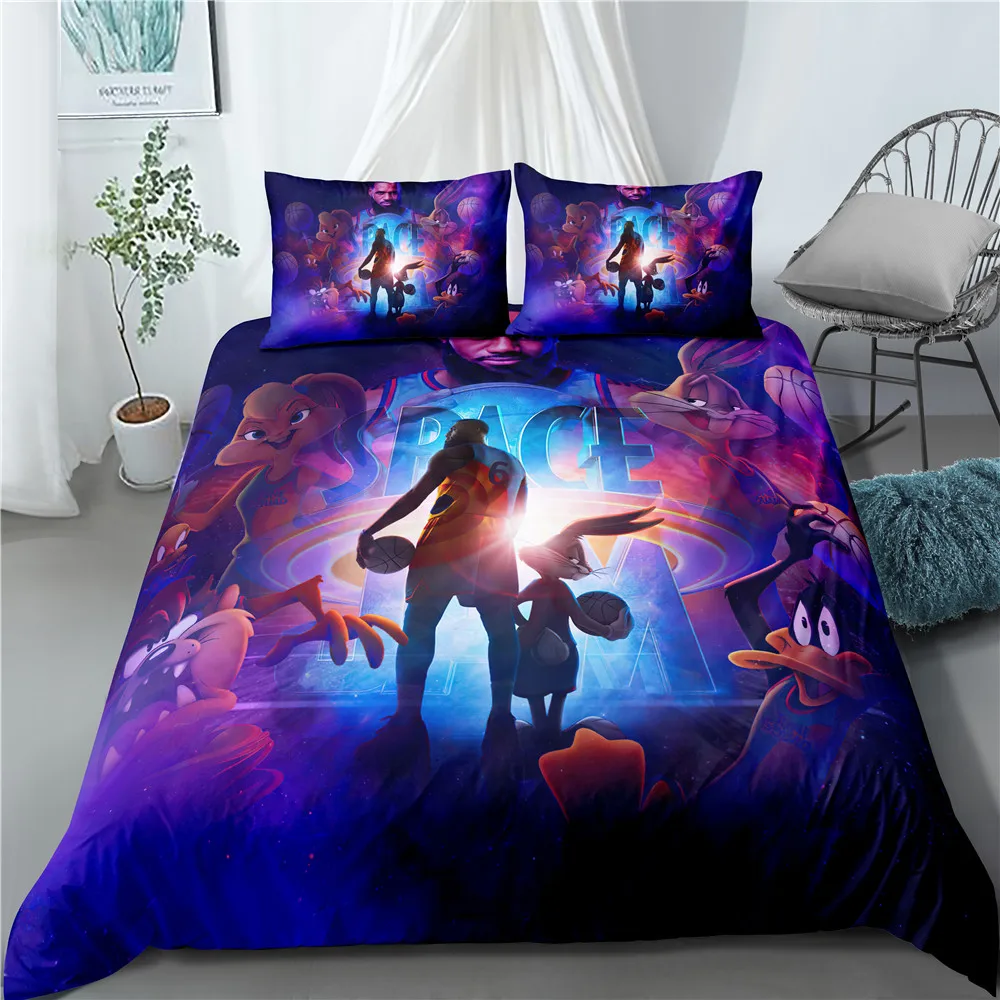 Indecor Space Jam A New Legacy Duvet Cover Pillowcase Bedding Set Single Twin Full Size for Kids Boys Girls Adults Bedroom Decor
Indecor Space Jam A New Legacy Duvet Cover Pillowcase Bedding Set Single Twin Full Size for Kids Boys Girls Adults Bedroom Decor