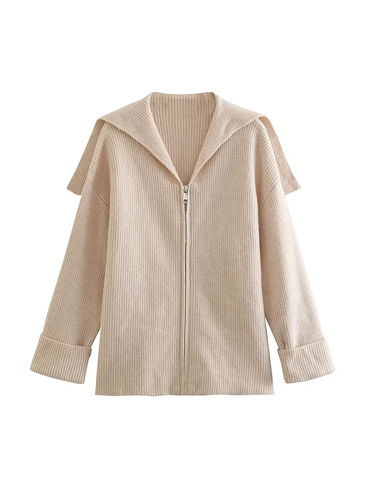 Женский вязаный кардиган BM & MD & ZA, винтажный кардиган в рубчик с большими лацканами и длинным рукавом, верхняя одежда, шикарные топы, 9667105, 2022
Женский вязаный кардиган BM & MD & ZA, винтажный кардиган в рубчик с большими лацканами и длинным рукавом, верхняя одежда, шикарные топы, 9667105, 2022