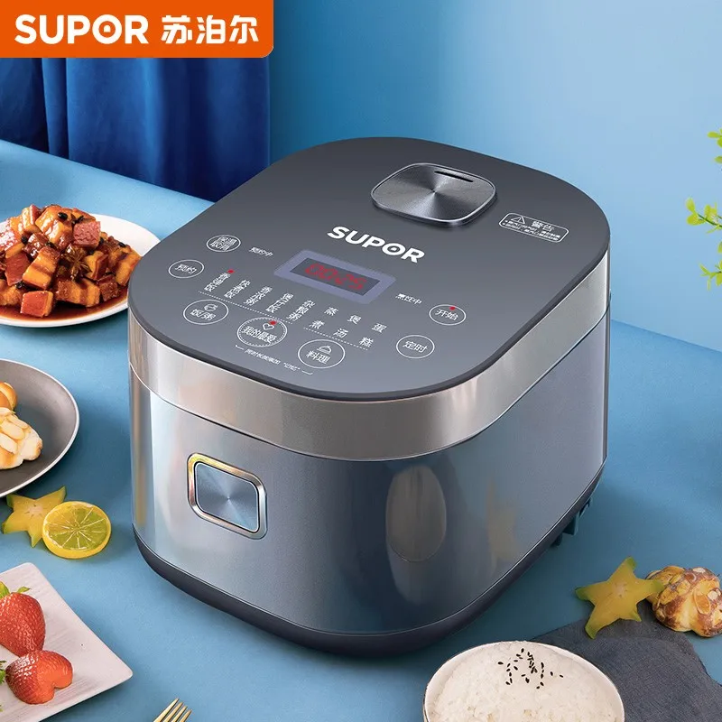SUPOR Rice Cooker 4L Blue Diamond Thick Kettle Liner 3-8 People Use 8 Menus Home Smart Rice Cooker 40FC776
SUPOR Rice Cooker 4L Blue Diamond Thick Kettle Liner 3-8 People Use 8 Menus Home Smart Rice Cooker 40FC776