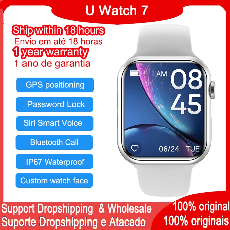 Оригинальные Смарт-часы U Watch 7, Смарт-часы Iwo 14, пульсометр, GPS, Siri, голосовые, Bluetooth, звонки, мужские и женские водонепроницаемые Смарт-часы Pk W27 ...
Оригинальные Смарт-часы U Watch 7, Смарт-часы Iwo 14, пульсометр, GPS, Siri, голосовые, Bluetooth, звонки, мужские и женские водонепроницаемые Смарт-часы Pk W27 ...