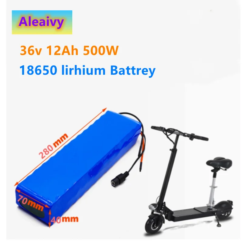 Aleaivy NEW 36V 12Ah 500w 10S3P Lithium ion Battery Pack For 42v E-bike Electric bicycle Scooter with 15A discharge BMS
Aleaivy NEW 36V 12Ah 500w 10S3P Lithium ion Battery Pack For 42v E-bike Electric bicycle Scooter with 15A discharge BMS