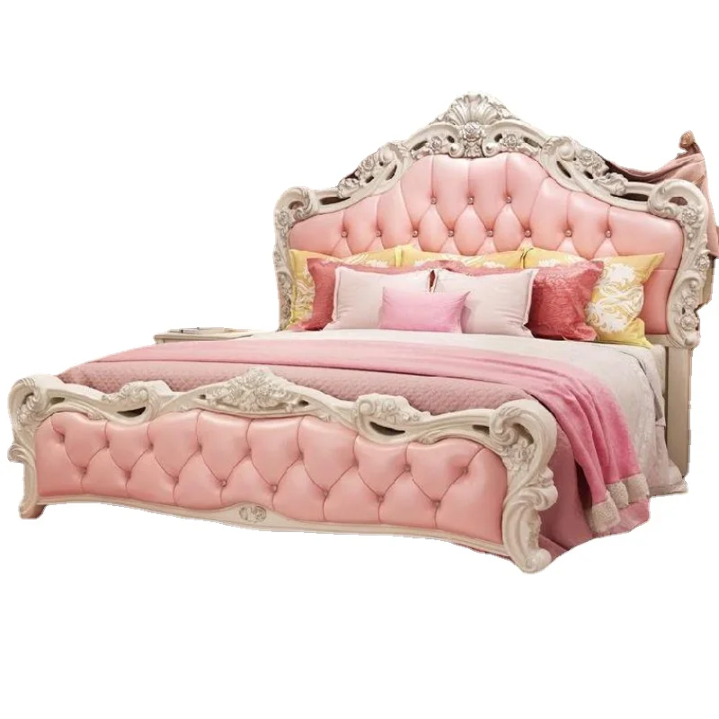 Light luxury European-style luxury bed French princess simple master bedroom solid wood bed double bed storage villa bed
Light luxury European-style luxury bed French princess simple master bedroom solid wood bed double bed storage villa bed
