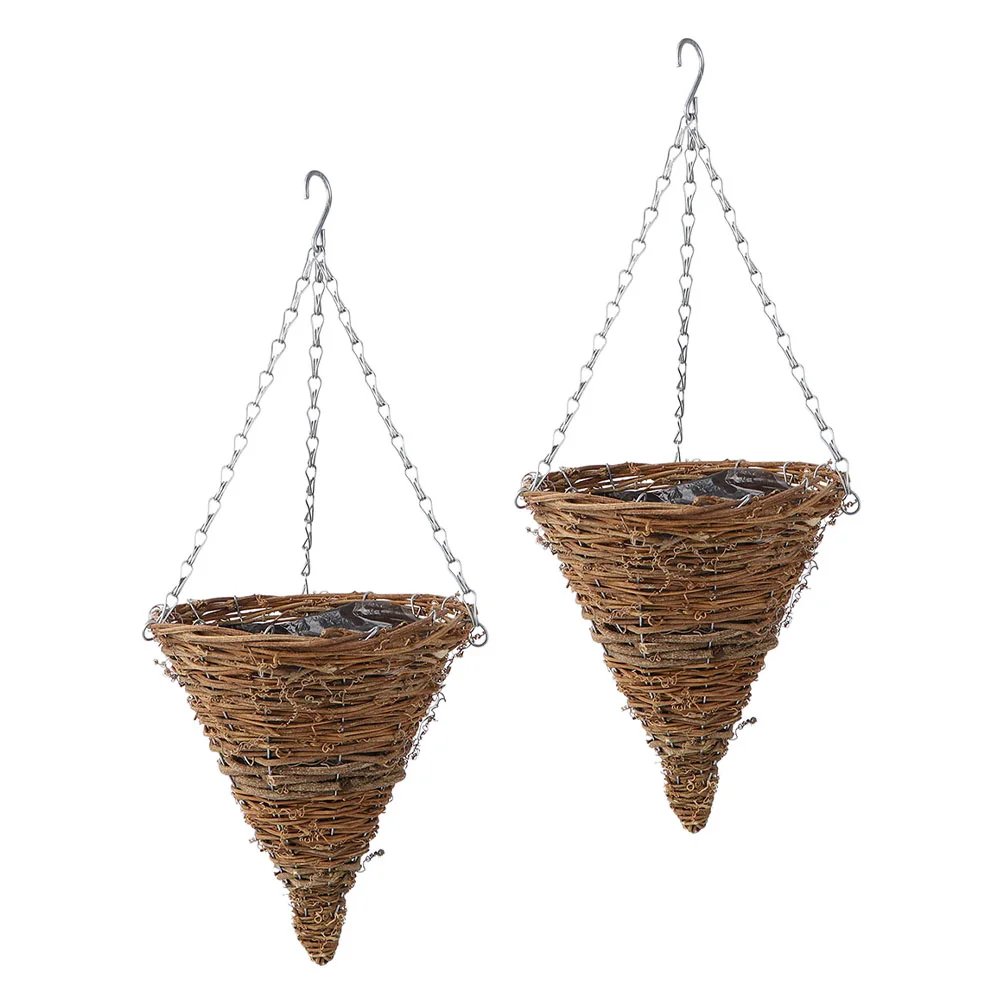 2pcs Woven Flower Pot Rattan Hanging Planter Hanging Flower Pot Wicker Bird Nest Ceiling Flower Pots
2pcs Woven Flower Pot Rattan Hanging Planter Hanging Flower Pot Wicker Bird Nest Ceiling Flower Pots