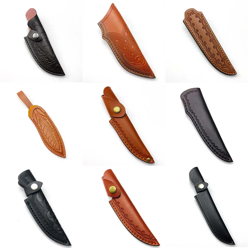 11 Patterns Cowhide Outdoor Straight Knife Scabbard Fixed Blade Sheath Storage Bag Holders Pants Cover Portable With Buckle
11 Patterns Cowhide Outdoor Straight Knife Scabbard Fixed Blade Sheath Storage Bag Holders Pants Cover Portable With Buckle