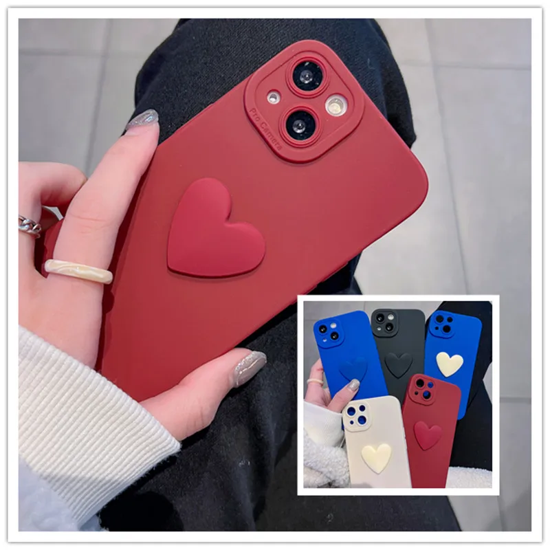 Three-dimensional Love Matte Soft Shell Anti-fall Protective Cover Phone Case For iPhone 13 12 11 Pro Max XSMAX XR X 8 7 6s Plus
Three-dimensional Love Matte Soft Shell Anti-fall Protective Cover Phone Case For iPhone 13 12 11 Pro Max XSMAX XR X 8 7 6s Plus